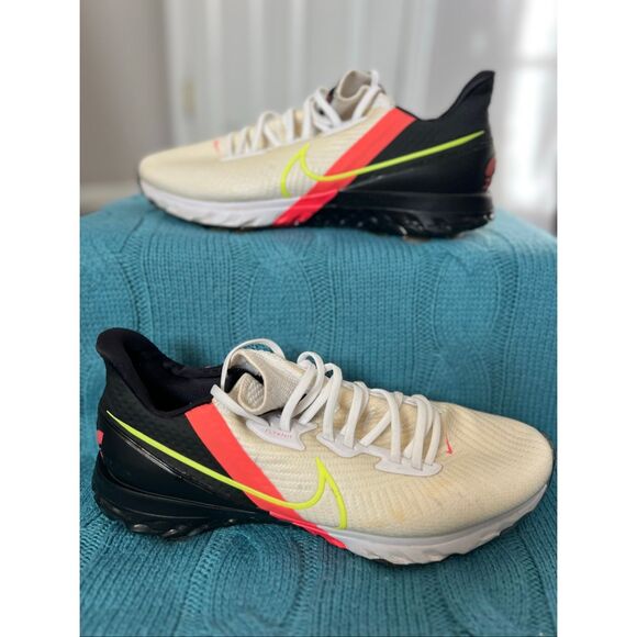 Nike Air Zoom Infinity Tour Golf White Crimson Volt - Picture 1 of 6